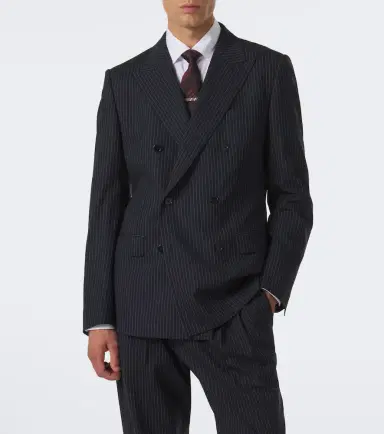 Dolce & Gabbana Pinstripe double-breasted wool-blend blazer | Thumbnail 8 Dolce & Gabbana Pinstripe double-breasted wool-blend blazer | Thumbnail 8