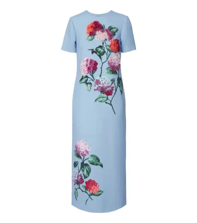 Carolina Herrera Embellished floral-appliqué midi dress