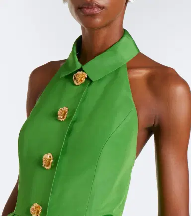 Carolina Herrera Embellished pleated silk gown | Thumbnail 2