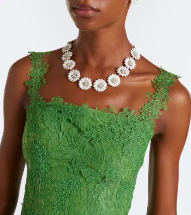 Carolina Herrera Floral lace midi dress | Thumbnail 2