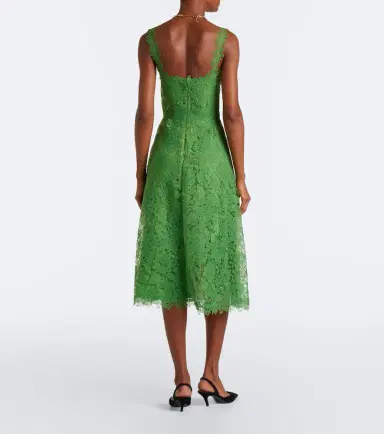 Carolina Herrera Floral lace midi dress | Thumbnail 3