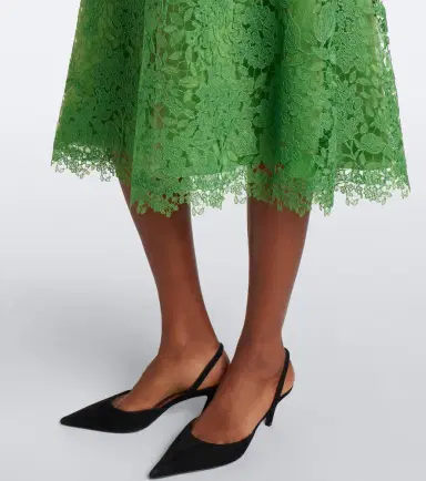 Carolina Herrera Floral lace midi dress | Thumbnail 4