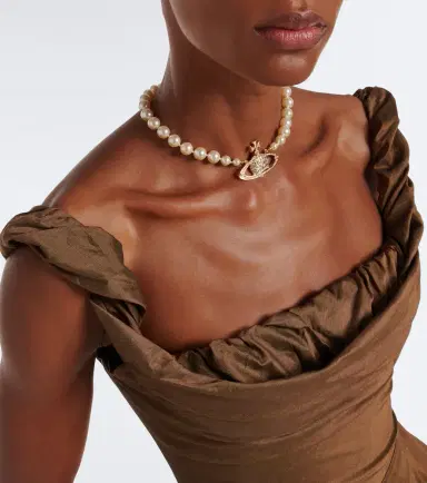 Vivienne Westwood Chichi draped cotton-blend bustier dress | Thumbnail 2
