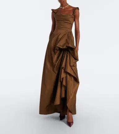 Vivienne Westwood Chichi draped cotton-blend bustier dress | Thumbnail 4
