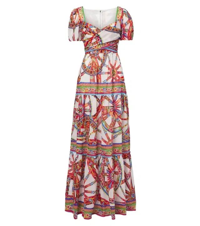 Carretto cotton maxi dress
