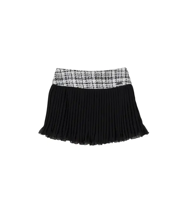 Monnalisa Checked plissé skirt