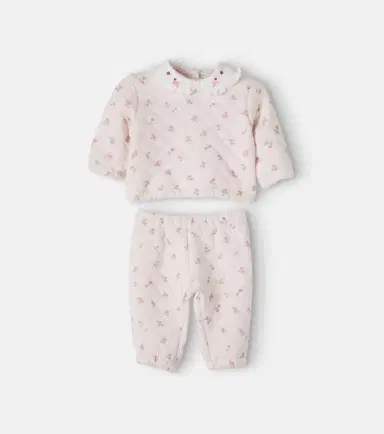 Monnalisa Baby floral sweatshirt and sweatpants set | Thumbnail 5