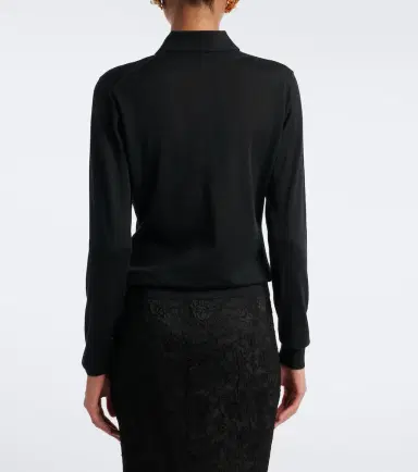 Dolce & Gabbana Embellished cashmere polo sweater | Thumbnail 3 Dolce & Gabbana Embellished cashmere polo sweater | Thumbnail 3