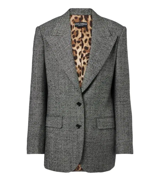 Dolce & Gabbana Virgin wool tweed blazer