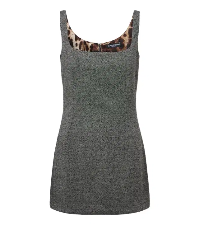 Dolce & Gabbana Wool tweed minidress