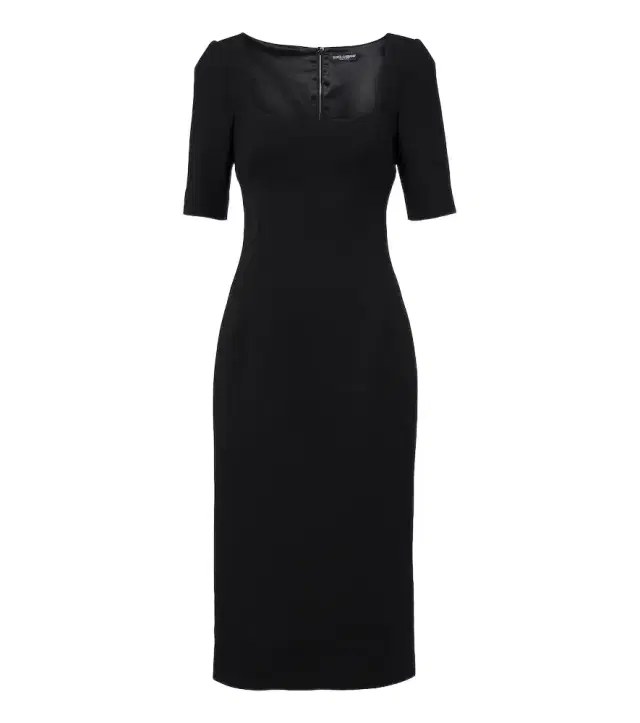 Dolce & Gabbana Virgin wool crêpe midi dress