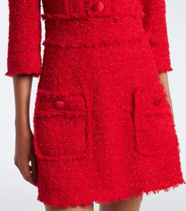 Dolce & Gabbana Cotton-blend bouclé minidress | Thumbnail 2