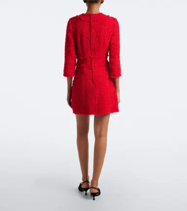 Dolce & Gabbana Cotton-blend bouclé minidress | Thumbnail 3