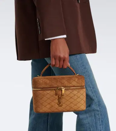 Saint Laurent Gaby Large suede vanity bag | Thumbnail 5