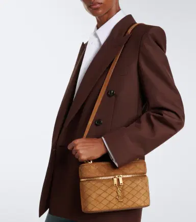 Saint Laurent Gaby Large suede vanity bag | Thumbnail 6