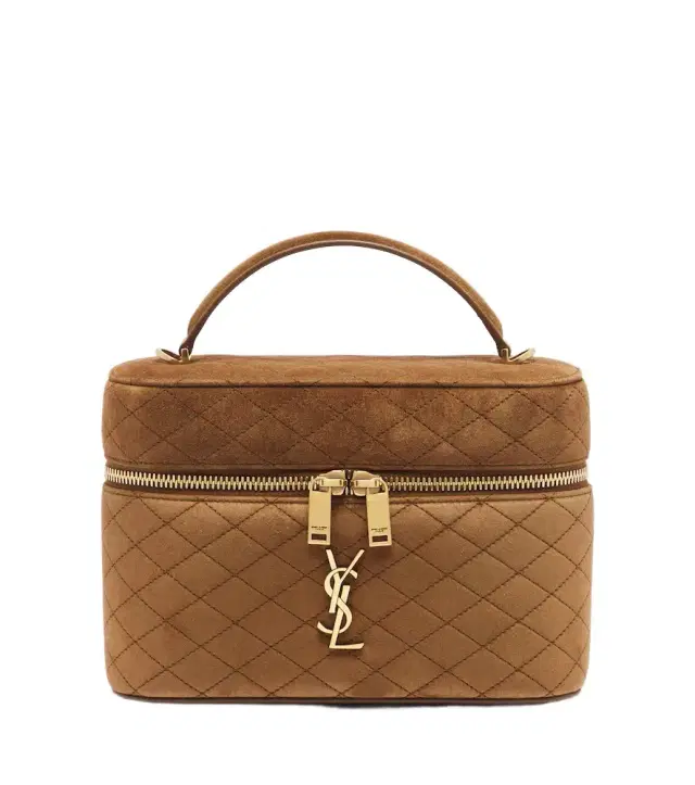 Saint Laurent Gaby Large suede vanity bag