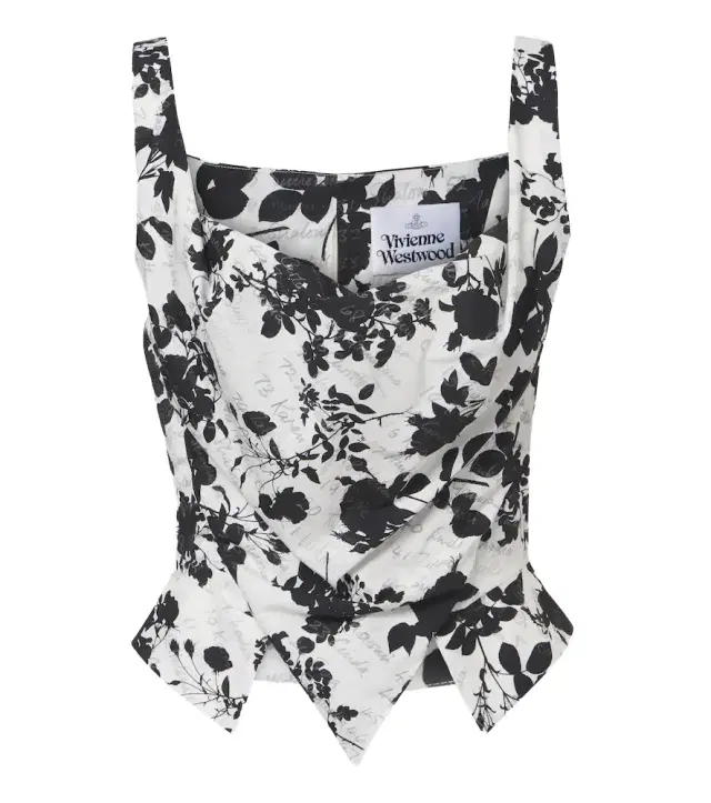 Sunday floral bustier top