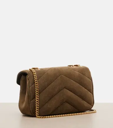 Saint Laurent Loulou Mini suede shoulder bag | Thumbnail 3 Saint Laurent Loulou Mini suede shoulder bag | Thumbnail 3