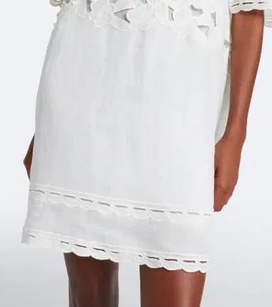 Isabel Marant Reldine broderie anglaise ramie minidress | Thumbnail 2