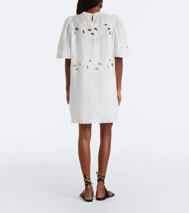 Isabel Marant Reldine broderie anglaise ramie minidress | Thumbnail 5