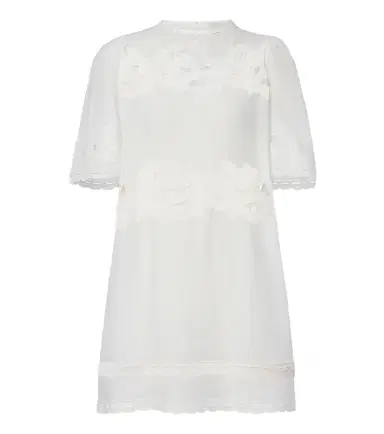 Isabel Marant Reldine broderie anglaise ramie minidress | Thumbnail 1