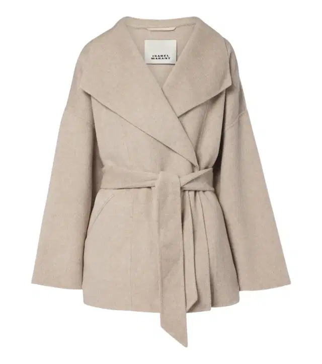 Ceaton wool and cashmere wrap coat