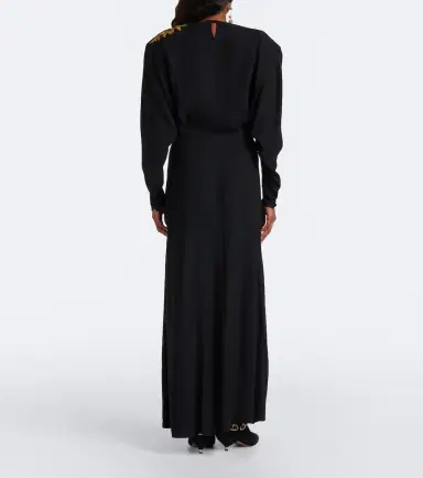 Isabel Marant Samsha embellished crêpe maxi dress | Thumbnail 4 Isabel Marant Samsha embellished crêpe maxi dress | Thumbnail 4