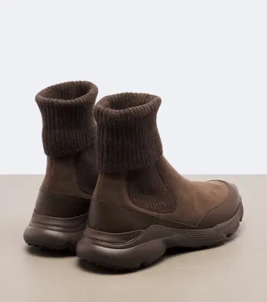 Tod's Knitted leather ankle boots | Thumbnail 4