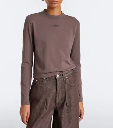 Jacquemus Gros Grain cotton-blend jersey T-shirt | Thumbnail 4