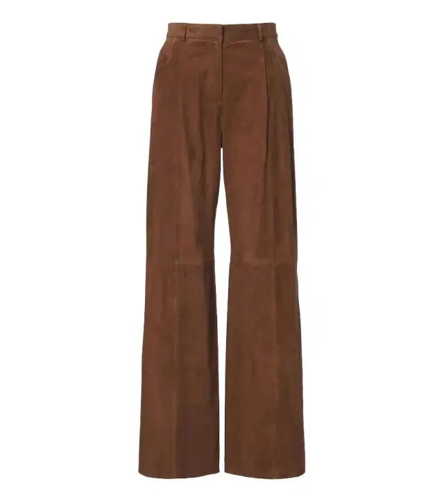 Arma Dena pleated suede wide-leg pants