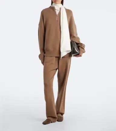 Extreme Cashmere N°479 Runaway cashmere-blend wide-leg pants | Thumbnail 6