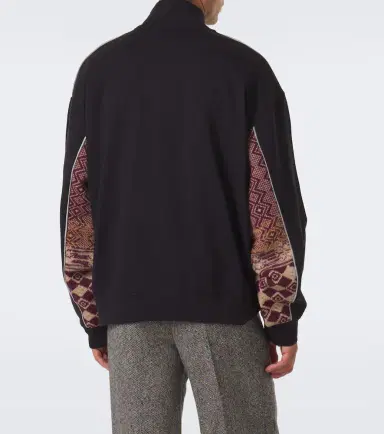 Dries Van Noten Cotton and wool half-zip sweater | Thumbnail 3