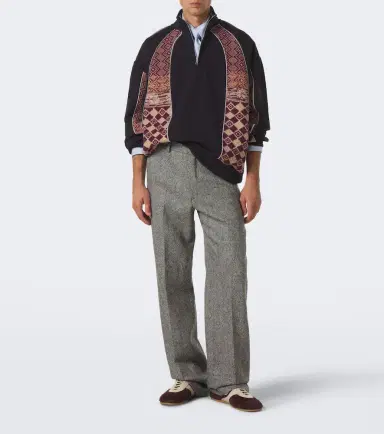Dries Van Noten Cotton and wool half-zip sweater | Thumbnail 6