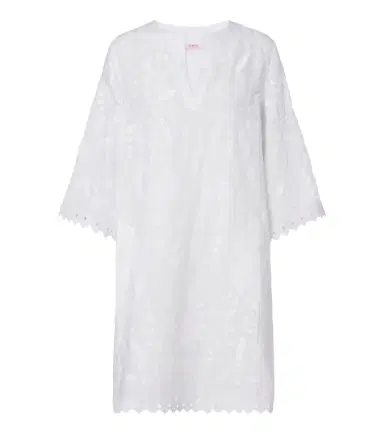 Eres Aigue-Marine embroidered linen minidress | Thumbnail 1