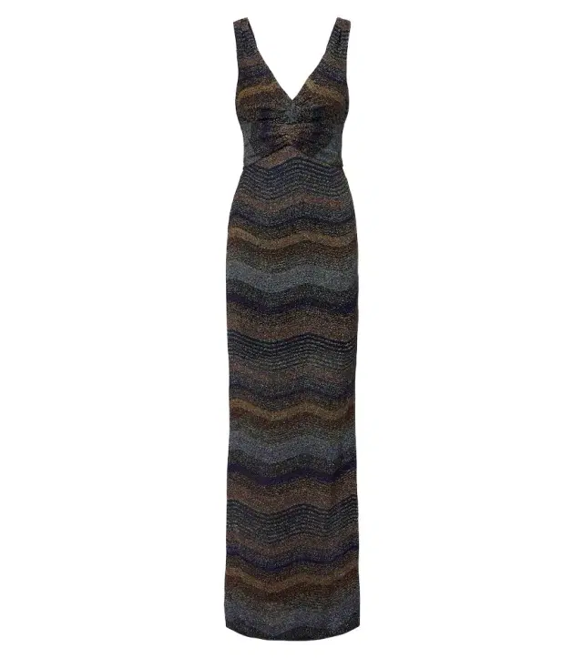 Missoni Wave lamé gown