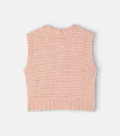 Emile et Ida Alpaca and wool-blend sweater vest | Thumbnail 2