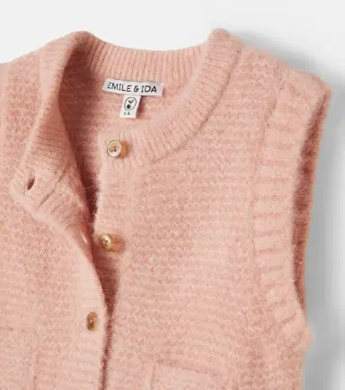 Emile et Ida Alpaca and wool-blend sweater vest | Thumbnail 3