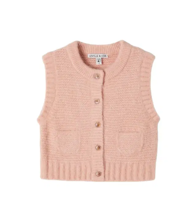 Emile et Ida Alpaca and wool-blend sweater vest
