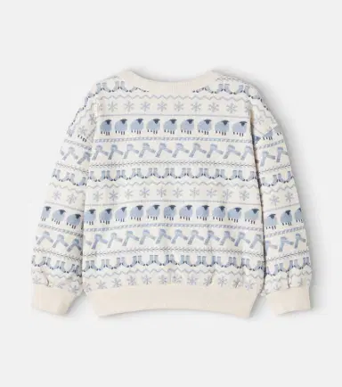 Emile et Ida Printed cotton fleece sweatshirt | Thumbnail 3