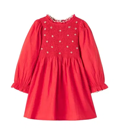 Emile et Ida Ruffled smocked cotton dress | Thumbnail 1