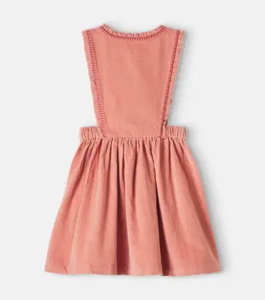 Emile et Ida Embroidered cotton velvet dress | Thumbnail 2