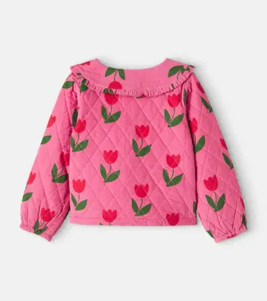 EMILE & IDA Floral quilted ruffled cotton corduroy jacket | Thumbnail 2