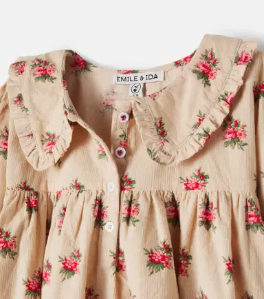 EMILE & IDA Floral ruffled cotton dress | Thumbnail 2