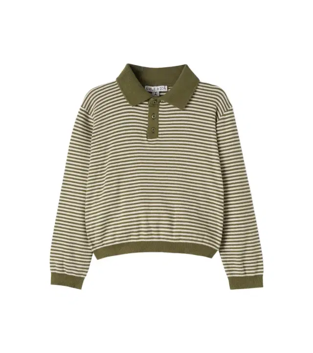 Emile et Ida Striped cotton polo shirt
