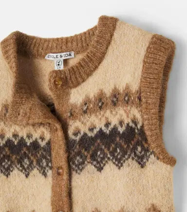 Emile et Ida Jacquard sweater vest | Thumbnail 2