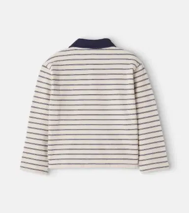 EMILE & IDA Striped cotton polo shirt | Thumbnail 2