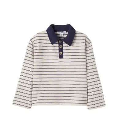 EMILE & IDA Striped cotton polo shirt | Thumbnail 1