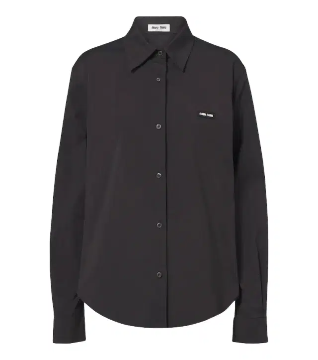Cotton-blend poplin shirt Cotton-blend poplin shirt