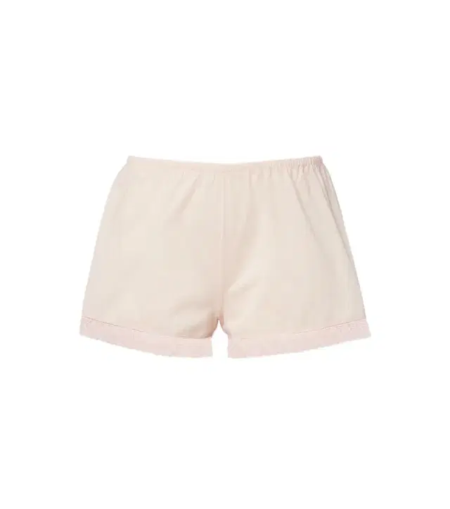Lightness lace-trimmed cotton shorts