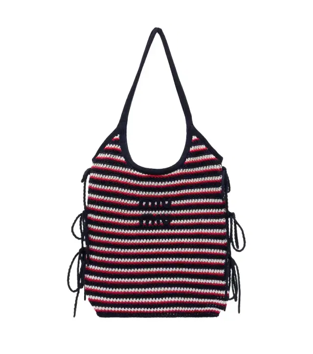 Ivy crochet striped shopper